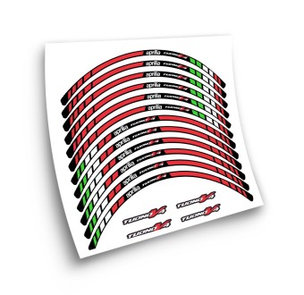 Adesivi Per Cerchioni Di Moto Aprilia Tuono V4 Modello 2 - Star Sam