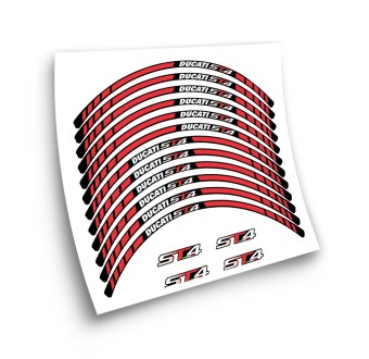 Ducati ST4 Motorbike Rim Stickers Choose Colour - Star Sam