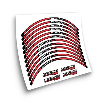 Ducati Desmoquatro 916 Motorbike Rim Stickers  - Star Sam