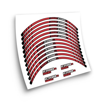 Ducati 1098R Motorbike Rim Stickers Choose Colour - Star Sam