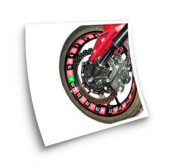 Autocolantes para Rodas de Motocicleta Roleta Especial Casino - Star Sam