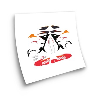 Aprilia White RS 125 Motorbike Stickers  Year 2005 - Star Sam