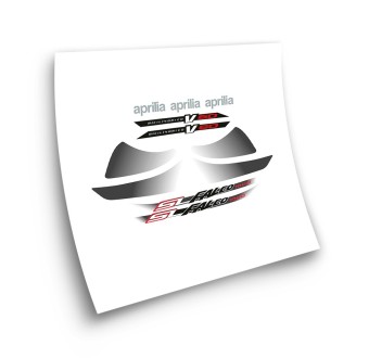 Aprilia Red SL 1000 cc Falco Motorbike Stickers - Star Sam