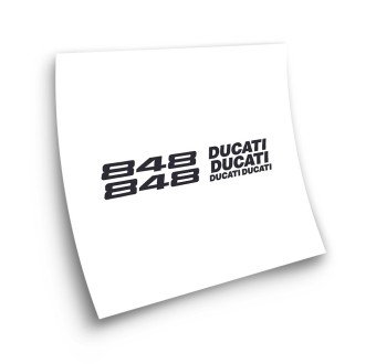 Ducati Model 848 Motorbike Sticker  Black Colour - Star Sam