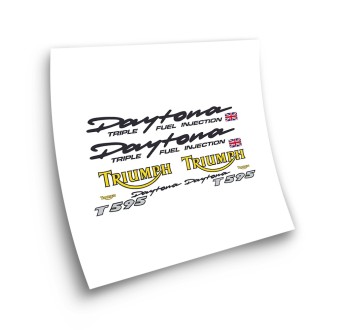 Stickers Moto Triumph Daytona T595 Ano 1997 Amarelo - Star Sam