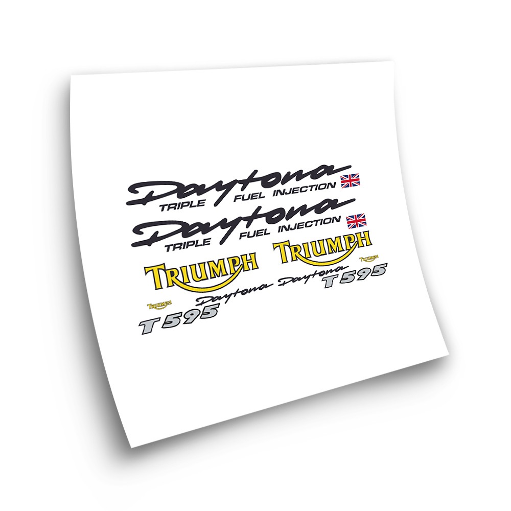 Naklejki Moto Triumph Daytona T595 Rok 1997 Żółty - Star Sam