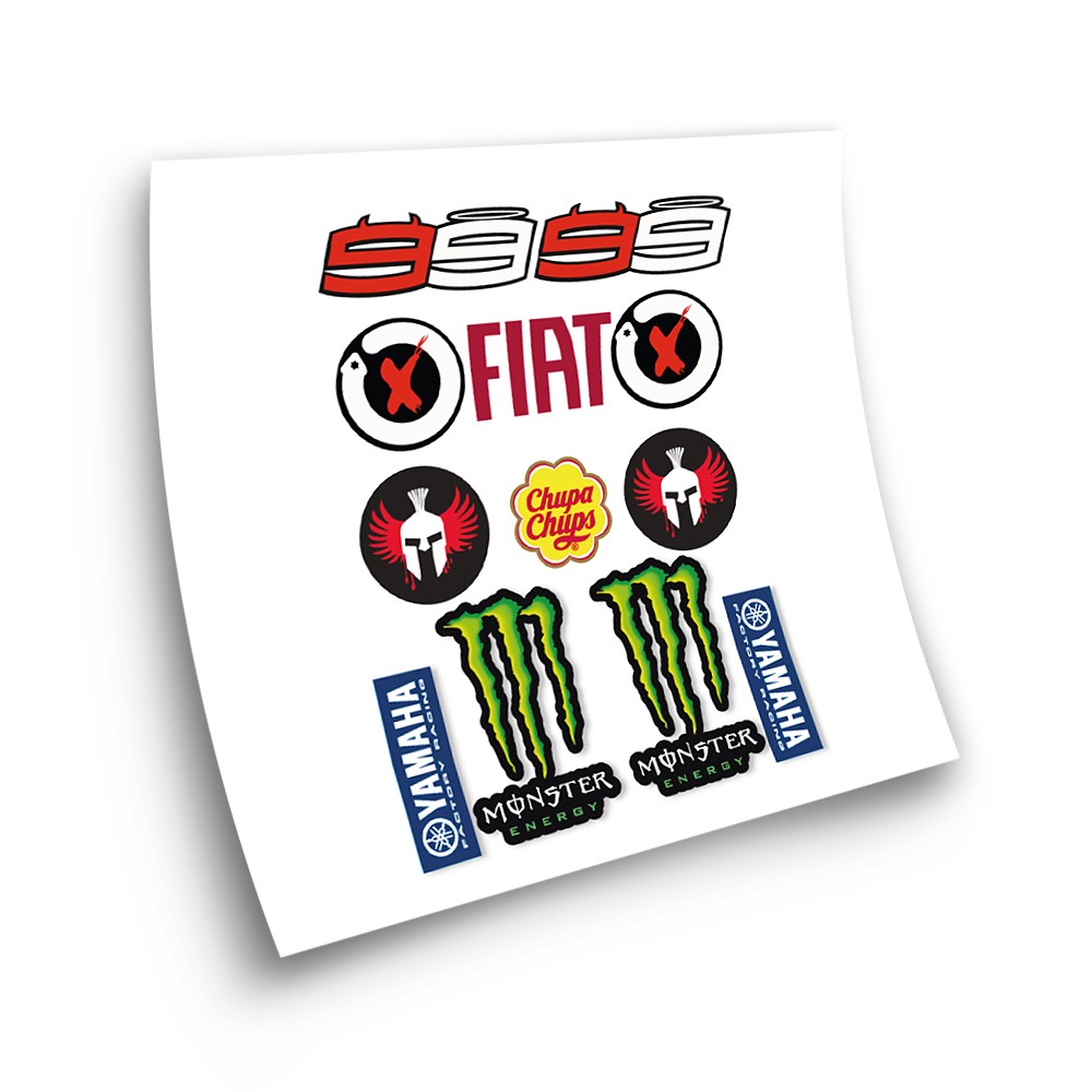 Moto GP Jorge Lorenzo Monster Motorbike Stickers  - Star Sam