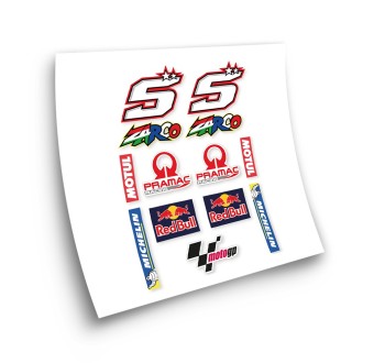 Moto GP Johann Zarco Red Bull Motorbike Stickers  - Star Sam