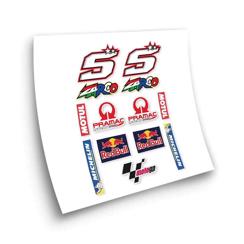 Moto GP Johann Zarco Red Bull Motorbike Stickers  - Star Sam