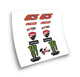 Moto GP Francesco Bagnaia Kit Motorbike Stickers  - Star Sam