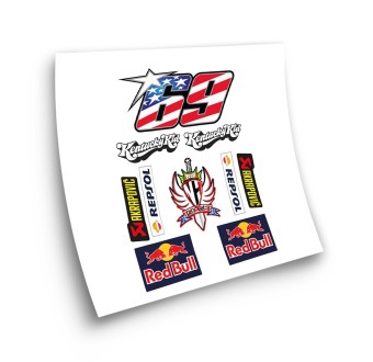 Moto GP Vintage Nicky Hayden Motorbike Stickers  - Star Sam