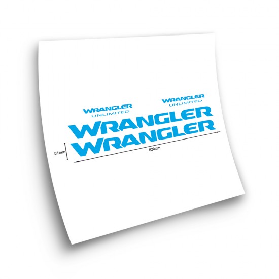 Conjunto De Autocolantes Wrangler Unlimited Para Automóveis - Star Sam