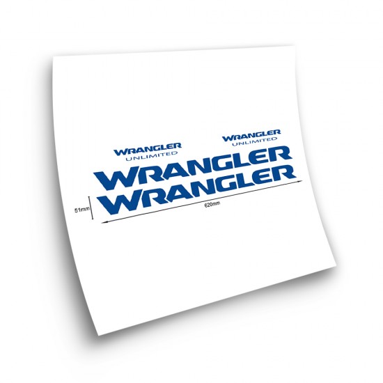 Conjunto De Autocolantes Wrangler Unlimited Para Automóveis - Star Sam