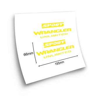 Wrangler Sport Car Stickers Set - Star Sam