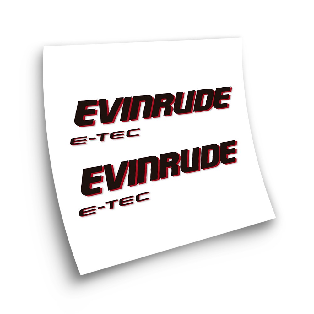 Evinrude E-TEC Motor Fueraborda Boat Stickers - Star Sam