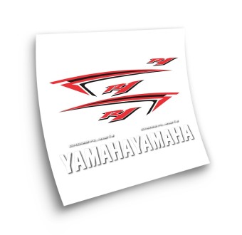 Yamaha R1 USA Motorbike Stickers 2009 White Colour - Star Sam