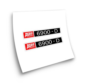 Adesivi Per Trattori Agria Modello 6900-D Due Stickers - Star Sam