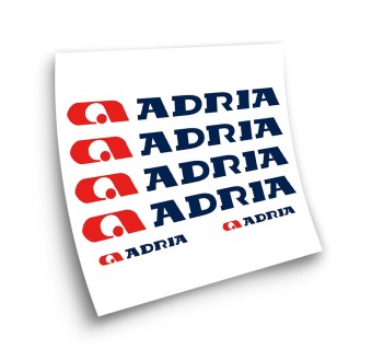 Adria 6 Stickers Choose Colour Camper Van Stickers - Star Sam