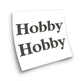 Hobby 2 Stickers Choose Colour Camper Van Stickers - Star Sam