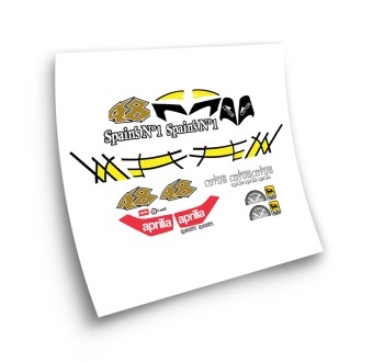 Aprilia Sonic Jorge Lorenzo Motorbike Stickers - Star Sam