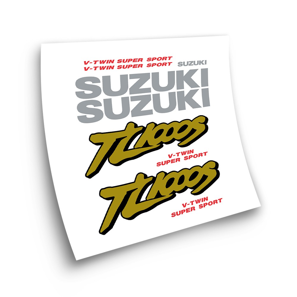 Αυτοκόλλητα ποδηλάτου δρόμου Suzuki TL1000S Μαύρο - Star Sam