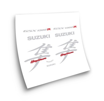 Αυτοκόλλητα μοτοσικλέτας Suzuki Hayabusa 1300R Έτος 2001 Κόκκινο - Star Sam