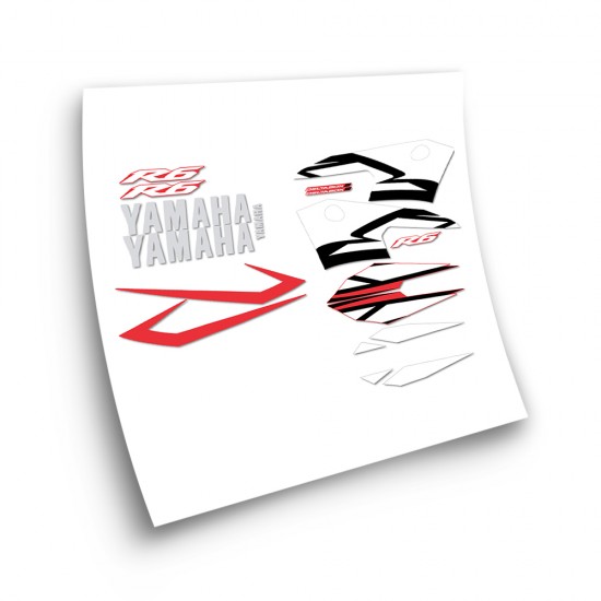 Yamaha YZF R6 Motorbike Stickers Year 2004 Red  - Star Sam