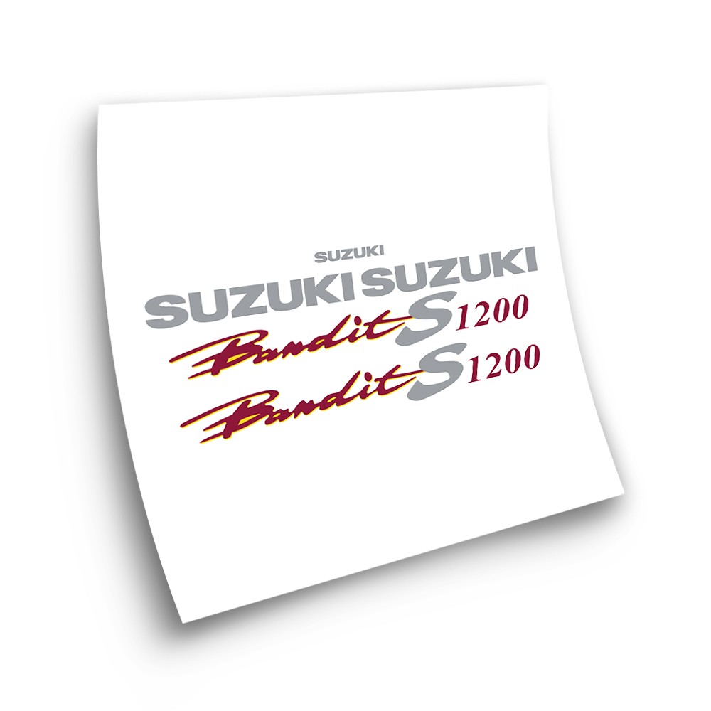 Suzuki GSF 1200S Bandit Motorrad Aufkleber 95 Silber - Star Sam