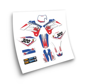 Autocollant Motos Gas Gas EC 2002-2006 Bleu e Rouge - Star Sam