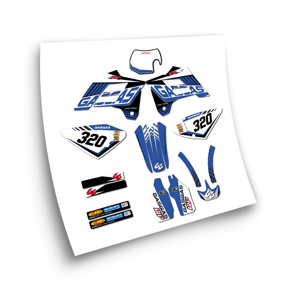 Aufkleber-Set Joker Blau Motorrad 10,5 x 5,5 cm Blue Jester Sportbike, 7,95  €