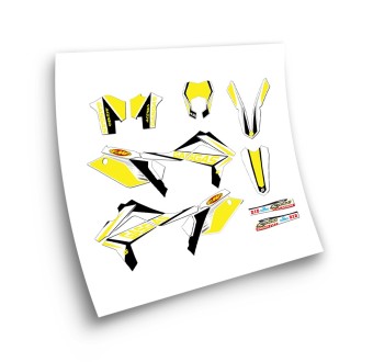 Gas Gas EC Model 5 Motorbike Stickers 2012-17 Yellow - Star Sam