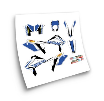 Autocollants Pour Motos Gas Gas EC 2012-17 Mod 5 Bleu - Star Sam