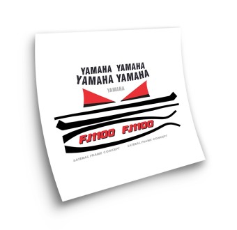 Αυτοκόλλητα ποδηλάτου δρόμου Yamaha FJ 1100 Κόκκινο - Star Sam