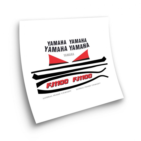 Αυτοκόλλητα ποδηλάτου δρόμου Yamaha FJ 1100 Κόκκινο - Star Sam