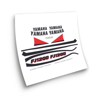 Yamaha FJ 1200 Motorbike Stickers Red Colour - Star Sam