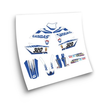 Gas Gas EC Model 2 Motorbike Stickers 2007-2009 Blue - Star Sam