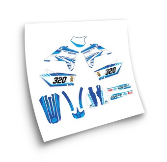 Gas Gas EC Model 4 Motorbike Stickers 2007-2009 Blue - Star Sam