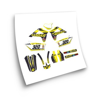 Gas Gas EC Motorbike Stickers Year 2007-2009 Yellow - Star Sam