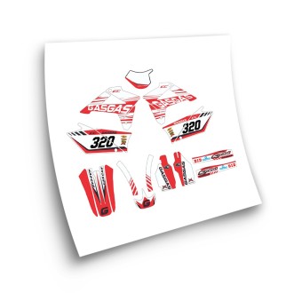 Gas Gas EC Mod2 Motorbike Stickers 2007-09 White-Red - Star Sam