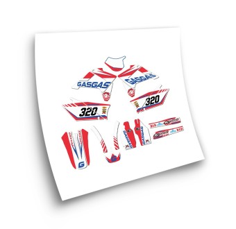 Gas Gas EC Mod3 Motorbike Stickers 2007-09 White-Red - Star Sam