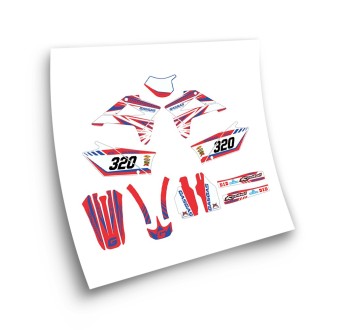 Gas Gas EC Mod4 Motorbike Stickers 2007-09 White-Red - Star Sam