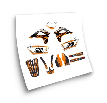 Gas Gas EC Motorbike Stickers Year 2007-2009 Orange - Star Sam