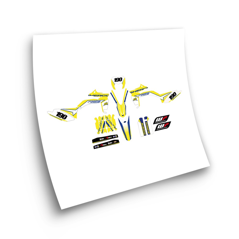 Sherco SE R Y SE F Motorbike Stickers 2013-2016 Yellow - Star Sam