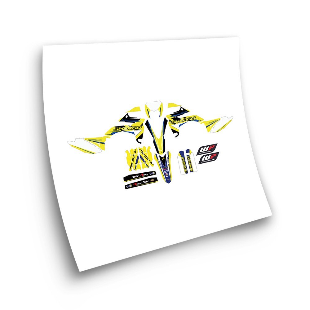 Sherco SE R Y SE F 2 Motorbike Stickers 2013-16 Yellow - Star Sam