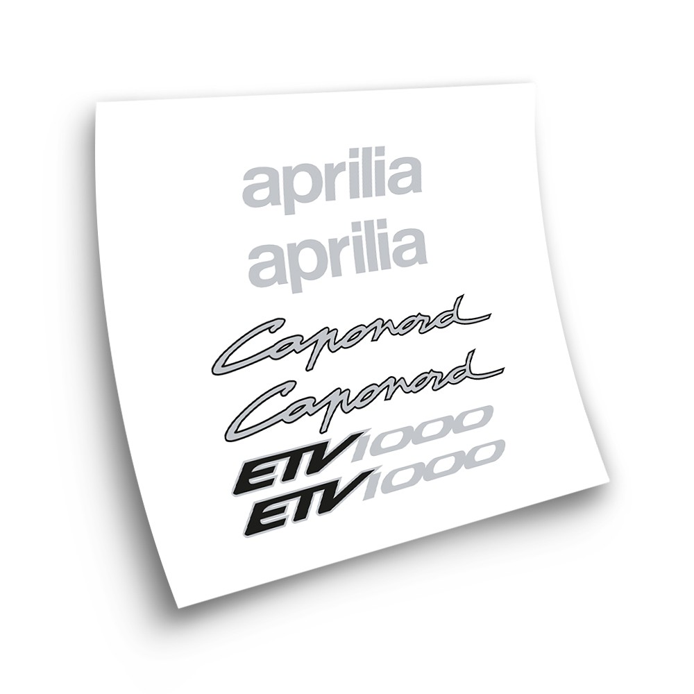 Aprilia Caponord ETV 1000 Motorbike Stickers 2004 Silver - Star Sam