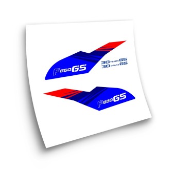 BMW F650 GS Motorbike Sticker Year 2010 Blue And Red - Star Sam