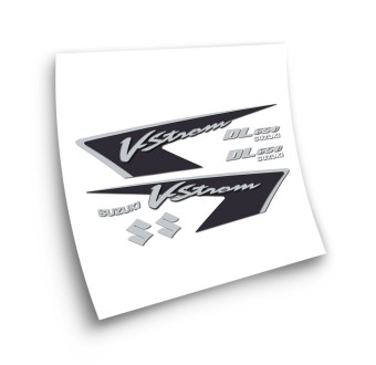 Suzuki V-Strom dl 650 Motorbike Stickers 2008 Black - Star Sam