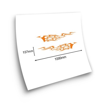 Set Di Adesivi Per Auto Fiamme Di Fuoco 5 - Star Sam