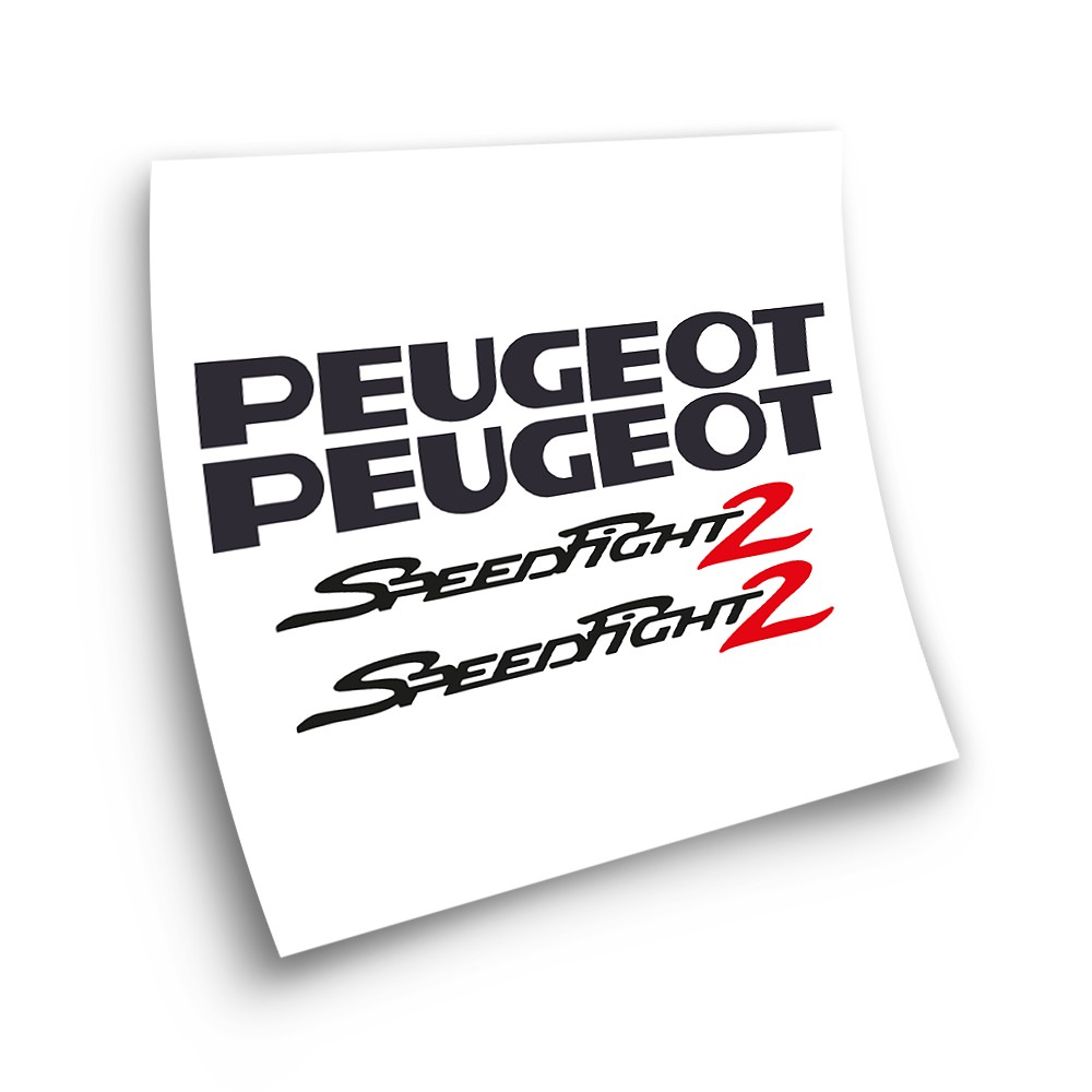 Autocollant Pour Motos Peugeot Speedfight 2 Argent - Star Sam