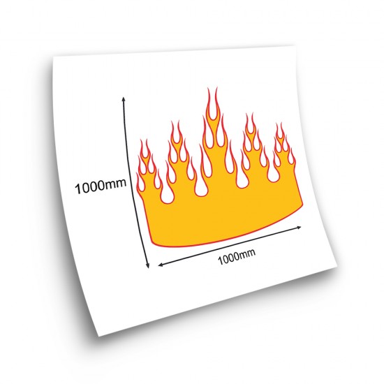 Autocolante Autocolante Do Capô Carro Acende Chamas Mod.13 - Star Sam